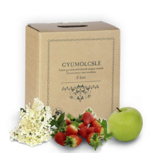 Szamócás almalé – 100% – 3 liter