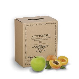 Sárgabarackos Almalé – 100% – 3 liter